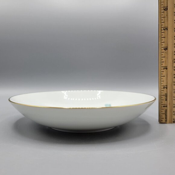 Vtg Noritake Oriental 6341 Bamboo Design Salad Bowls Gold Trim Japan Set Of 2 - Picture 9 of 10